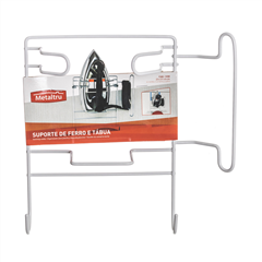 Suporte Ferro E Tabua Passar Metaltru Branco