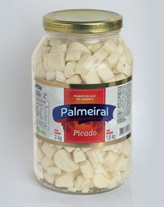 Palmito De Acai Palmeiral Picado Vidro 1,8kg