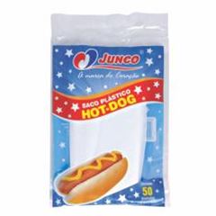 Saco Plastico Junco Hot Dog Sm 20x12cm 50un