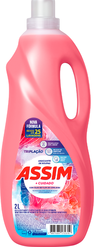 Amaciante Assim Aconchego Rosa 2l