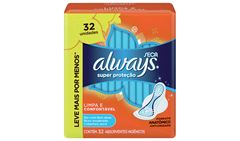 Absorvente Always Seca Basico Com Abas 32un