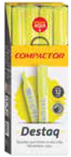 Marca Texto Compactor Amarelo