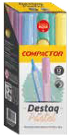 Marca Texto Compactor Tons Pasteis Sortidos