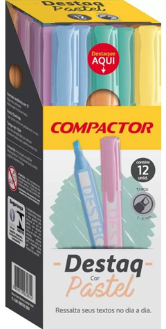 Marca Texto Compactor Tons Pasteis Sortidos
