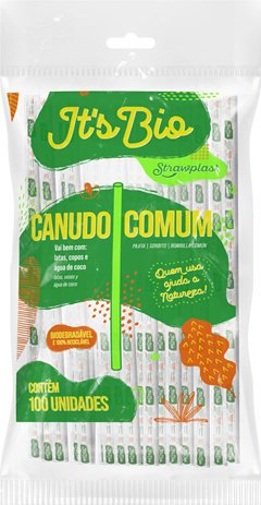 Canudo Strawplast Bio 5,5m 100un