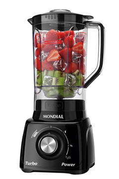 Liquidificador Mondial 3 Velocidades Com F Preto 550w 220v