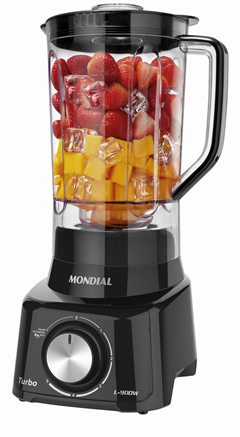 Liquidificador Mondial 5 Velocidades Com F Preto 900w 220v