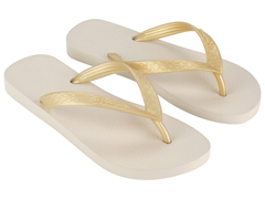 Sandalia Ipanema Classica Fem Adulto Bege/Ouro