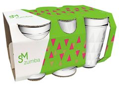 Jogo Copo De Vidro Nadir Zumba Sm 270ml