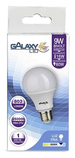 Lampada Galaxy Led 9w Bivolt