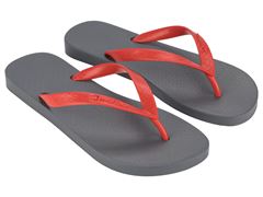 Sandalia Ipanema Classica Masc Adulto Grafite/Vermelho