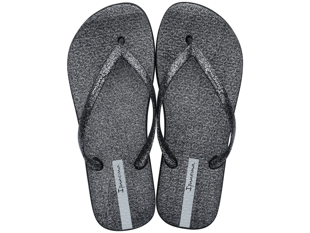 Sandalia Ipanema Glitter Fem Adulto Preto/Preto