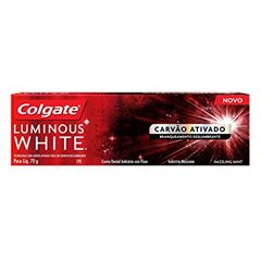 Creme Dental Colgate Luminous White Carvao Ativado 70g