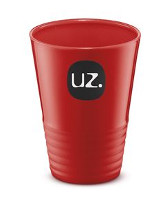 Copo Plastico Uz Gomado Vermelho 300ml
