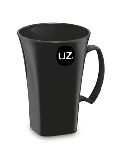 Caneca Plastica Uz Preta 400ml