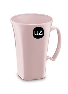 Caneca Plastica Uz Rosa 400ml