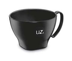 Tigela Com Alca Plastica Uz Preta 500ml