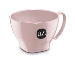 Tigela Com Alca Plastica Uz Rosa 500ml