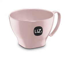 Tigela Com Alca Plastica Uz Rosa 500ml