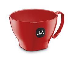 Tigela Com Alca Plastica Uz Vermelha 500ml