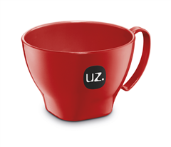 Tigela Com Alca Plastica Uz Vermelha 500ml