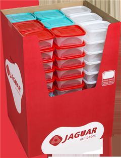 Pote Plastico Jaguar Liso Display 750ml