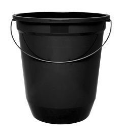 Balde Plastico Jaguar Eco Nature Preto 13,5l