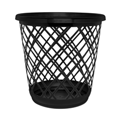 Lixeira Plastica Jaguar Preta Telada 10l