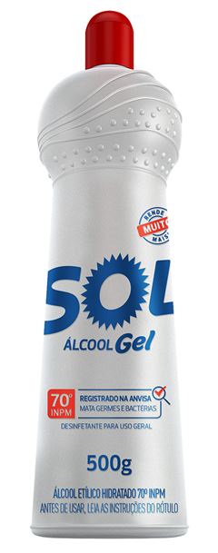 Alcool Gel Sol 70% 500g