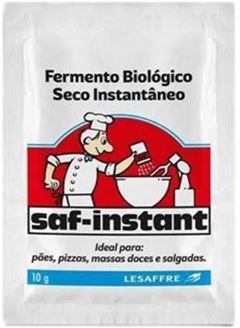 Fermento Em Po Biologico Instantaneo Saf 10g