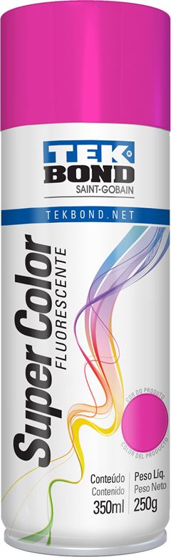 Tinta Spray Tekbond Rosa Fluor 350ml
