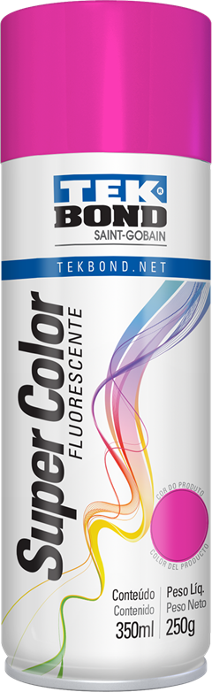 Tinta Spray Tekbond Rosa Fluor 350ml