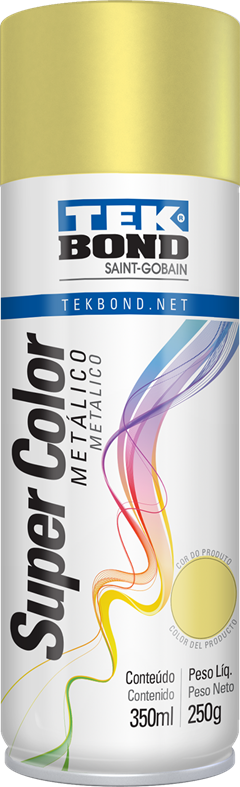 Tinta Spray Tekbond Dourado 350ml