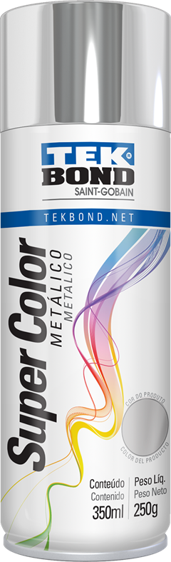 Tinta Spray Tekbond Cromo Metalico 350ml