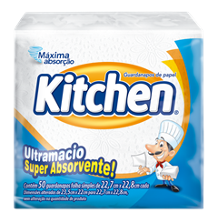 Guardanapo Kitchen Folha Simples P 22,7x22,8 50fls