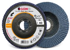 Disco Flap Cgw Eco Aluminio Gr40 4,1/2”