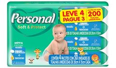 Toalha Umedecida Personal 4x50un Lv4 Pg3