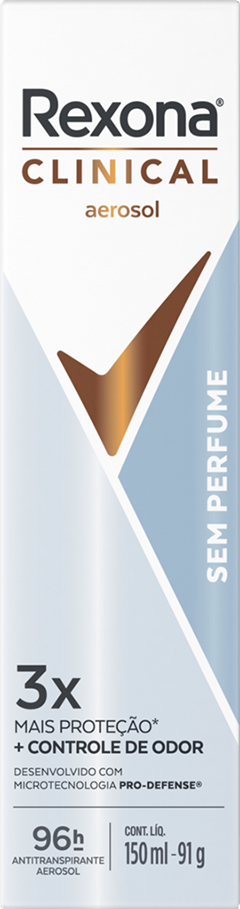 Desodorante Aerossol Rexona Men Clinical Sem Perfume 150ml