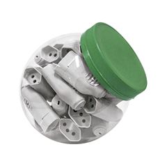 Plug Ilumi Femea 3 Pinos 10a Cinza 30un 250v Pote