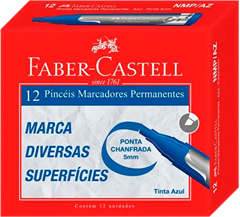 Marcador Permanente Faber Castell Azul