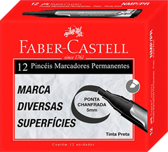 Marcador Permanente Faber Castell Preto