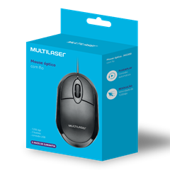 Mouse Optico Multilaser Clas Full Black
