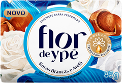 Sabonete Flor De Ype Azul Rosas Brancas E Avela 85g