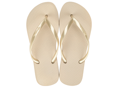Sandalia Ipanema Classica Fine Fem Adulto Bege/Ouro