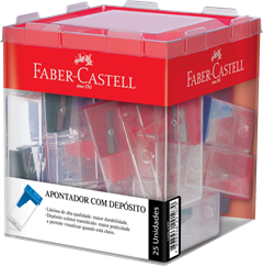 Apontador Faber Castell Transp Com Deposito