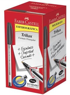 Caneta Faber Castell Esferografica Trilux Preto
