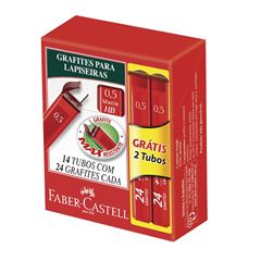 Grafite Faber Castell 0.5 Lv14 Pg12 Com 24 Minas Hb