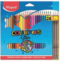 Lapis De Cor Maped Colorpeps 24 Cores +3 Lapis Grafite