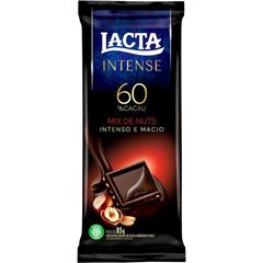 Chocolate Lacta Intense Mix De Nuts 60% Cacau 85g