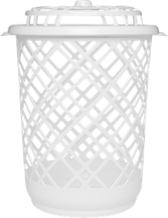 Cesto Plastico Jaguar Telado Branco 30l